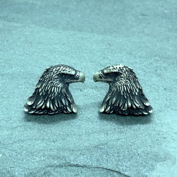 Sterling Silver Eagle Earrings Antiqued
