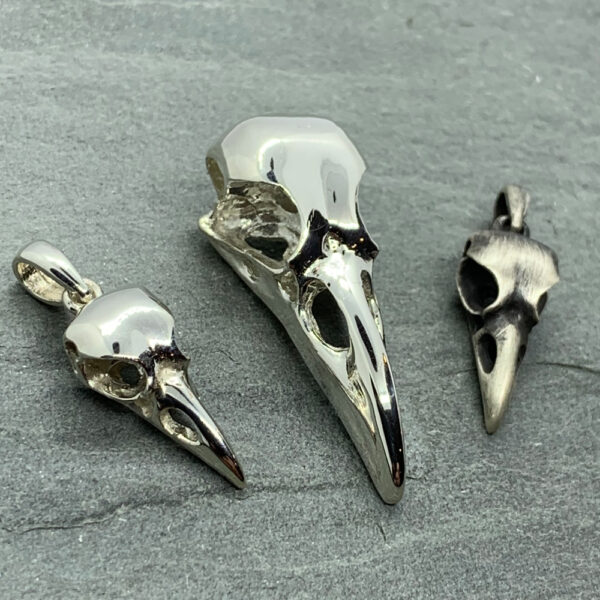 Silver Bird Skull Pendant River'S Edge Gems