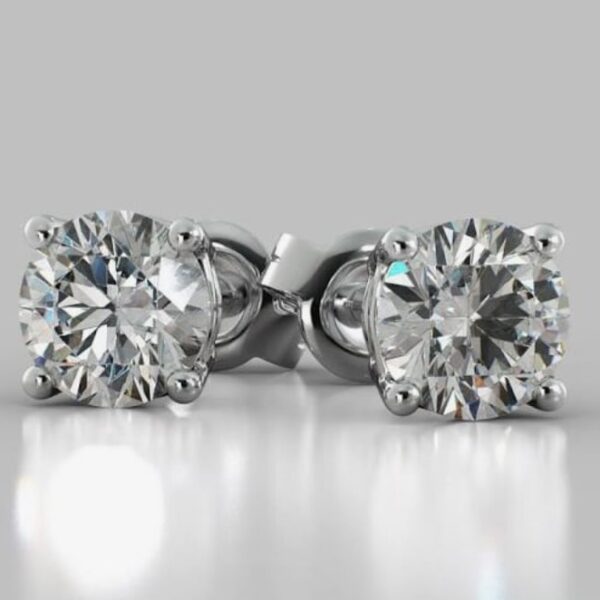 Diamond Earrings 14K White Gold