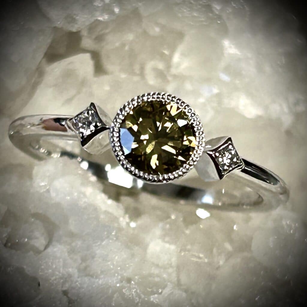 Color Changing Diamond - Greenish (Primary This Image), Brownish, Yellow
