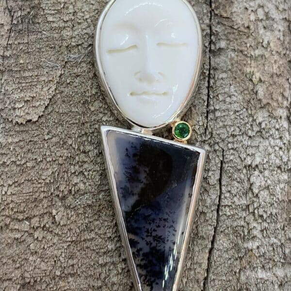 Moon Faced Pendant By Rivers Edge Gems