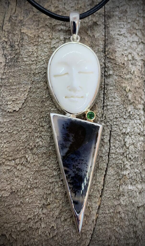 Moon Faced Pendant By Rivers Edge Gems