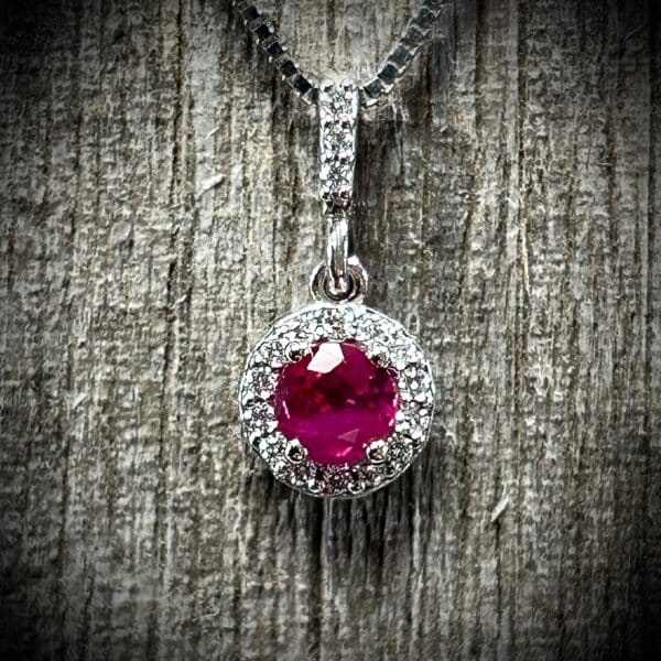 Celebrate Love And Passion With This Ruby Diamond Pendant