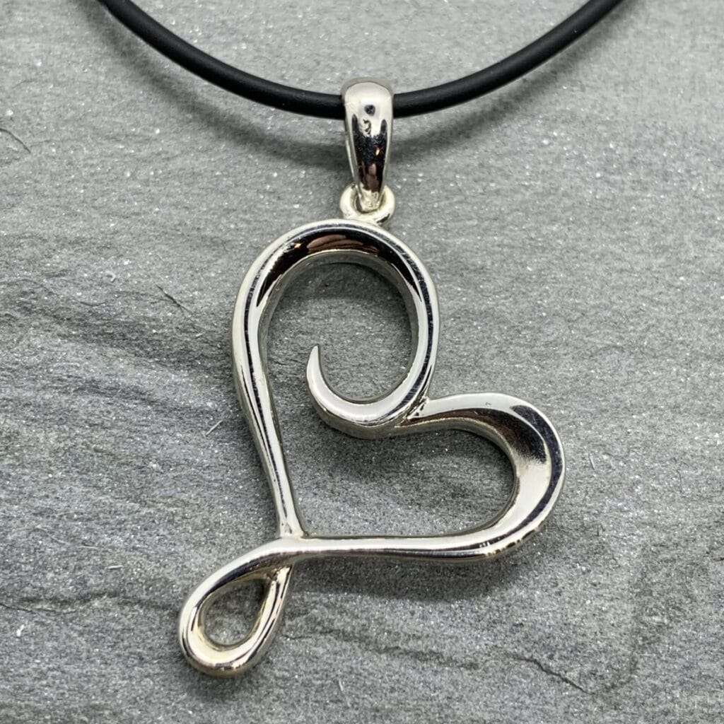Sterling Silver Heart Rivers Edge Gems