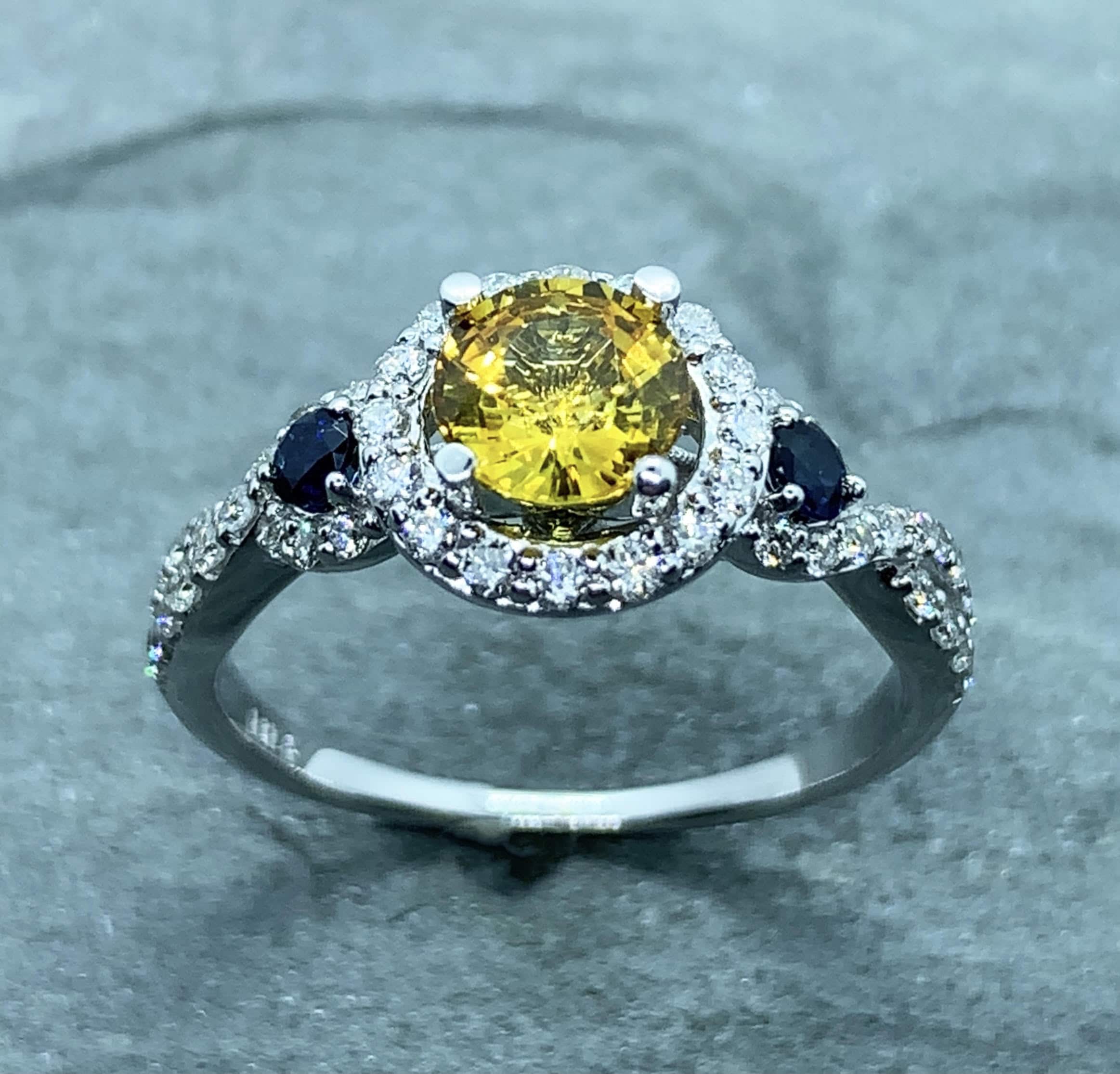 Blue & Yellow Sapphire Ring | Exquisite Jewelry for Every Occasion | FWCJ-nlmtdanang.com.vn